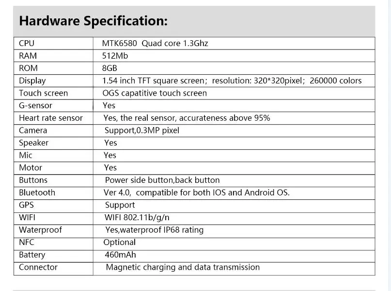Смарт-часы KingWear KW06, ОС Android 5,1, 512 ГБ ОЗУ, 8 Гб ПЗУ, четырехъядерный процессор MTK6580, 3G, gps, WiFi, наручные часы, шагомер, часы