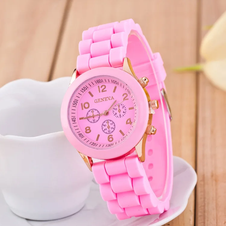 Новая мода классические женские силиконовые часы Простой стиль наручные часы силиконовый каучук повседневное платье девушка Relogio masculino часы