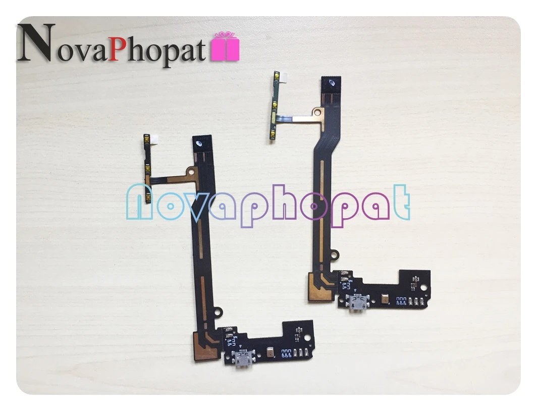 

Novaphopat Charger Port For BQ Aquaris E5 4G 0982 USB Charging Dock Port Power Volume Connect Connector Microphone Flex Cable