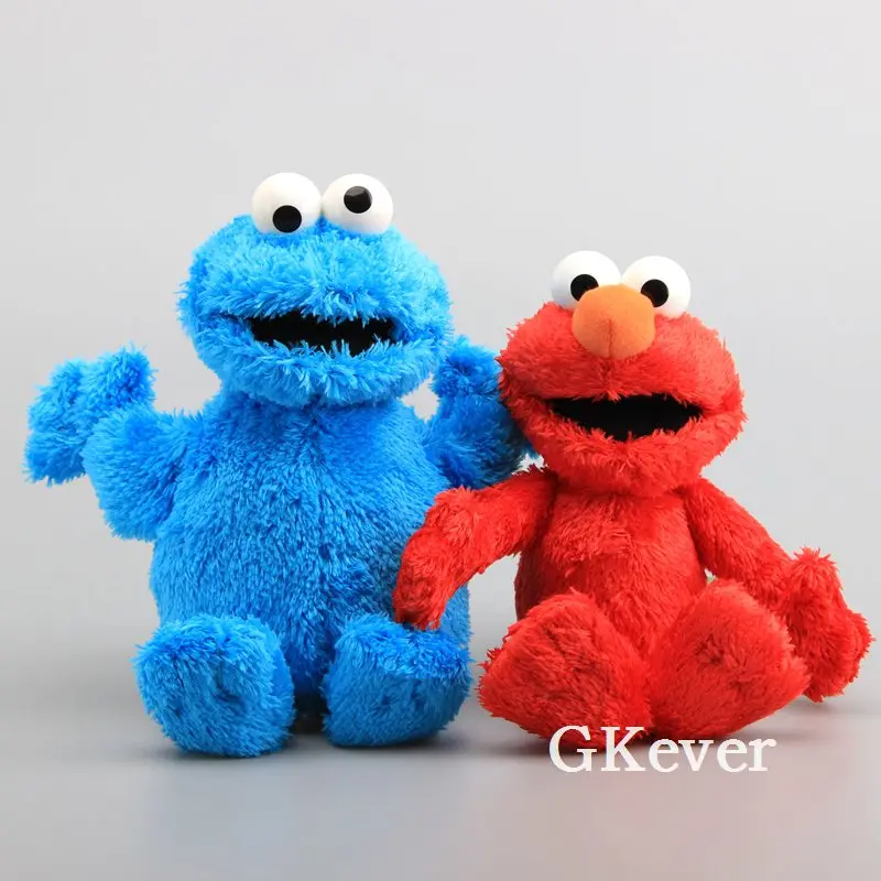 Улица Сезам 3 вида стилей Elmo Печенья Монстр большая птица с пластиковыми глазами мягкая плюшевая игрушка мягкие животные 9 "23 см подарок для