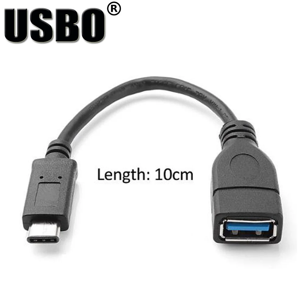 Высокое качество; цвет черный, белый; 0,1 м USB3.1 Тип C линия передачи данных Высокоскоростная Тип C male к муфтовый стыковочный USB 3,0 OTG USB соединительный кабель с разъемом USB