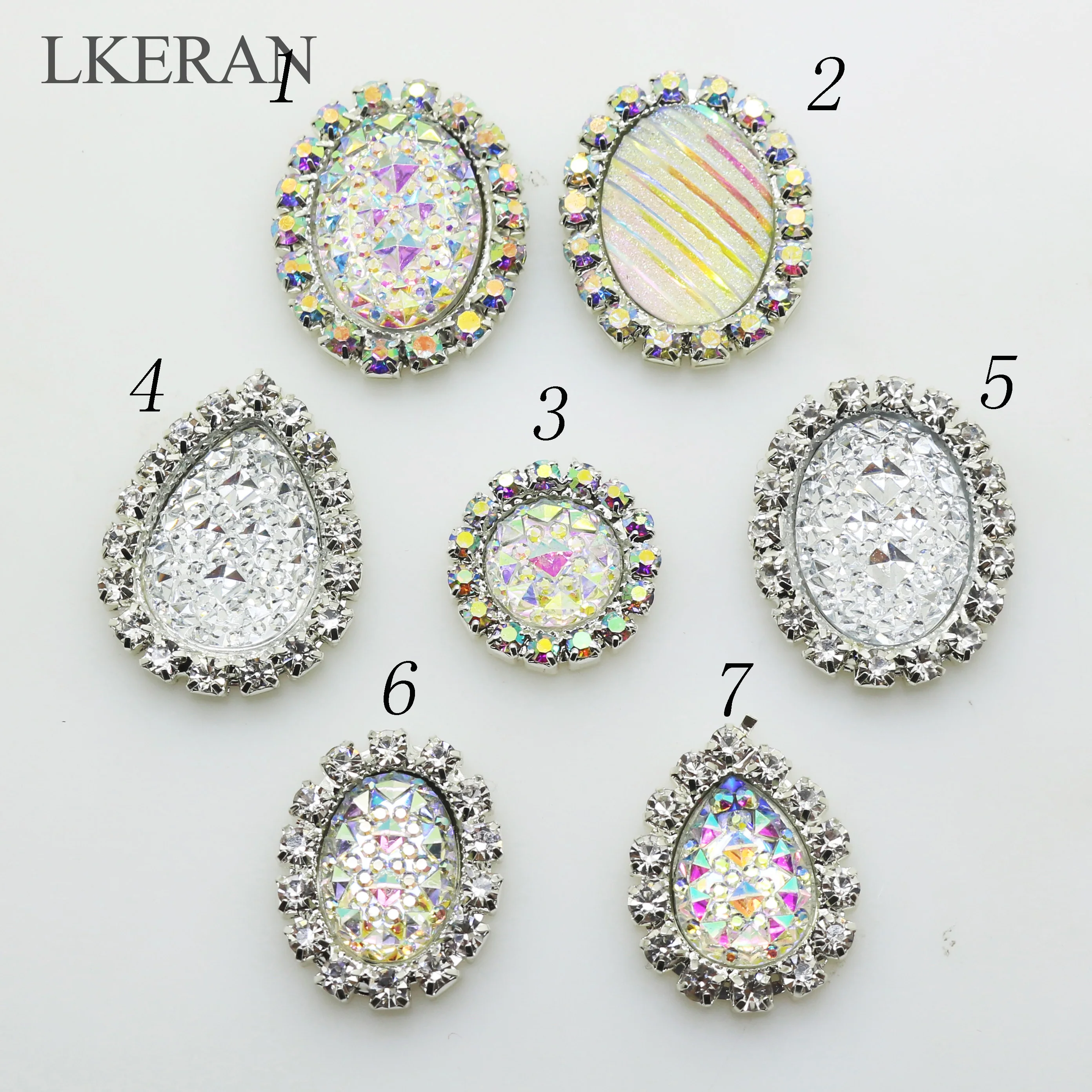 

New 10pcs Shiny Resin Rhinestone Button Glamour Wedding Invitation Center Embellishment Decoration