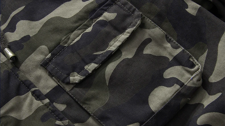 HANQIU Осенняя камуфляжная военная куртка мужская с капюшоном приталенная Хлопковая мужская камуфляжная армейская куртка модная мужская Куртка Jaqueta Masculino