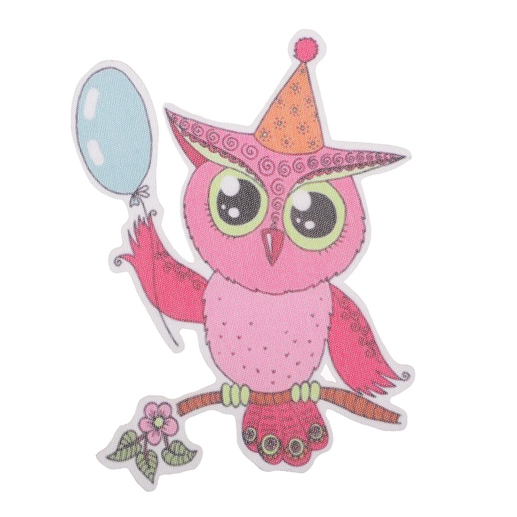Owl Iron On Patches, Embroidered Appliques DIY Accessory Decoration & Repair for Clothing Backpacks Jeans Caps Shoes