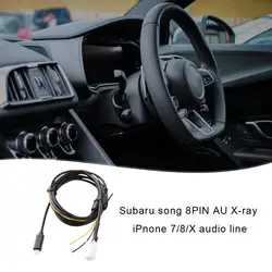 Аудио кабель для Subaru Кларион 8PIN AUX линия для iPnone7/8/X Аудио Кабель