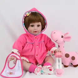 Новые 55 см мягкие силиконовые Reborn реалиста модные детские куклы для принцессы подарок на день рождения ребёнка Bebely Boneca Reborn куклы виниловые