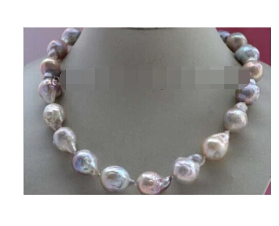 P6264 33" 13mm White Almost Round Edison Keshi Reborn Pearl Necklace P6264 33" 13mm White Almost Round Edison Keshi Reborn Pearl Necklace