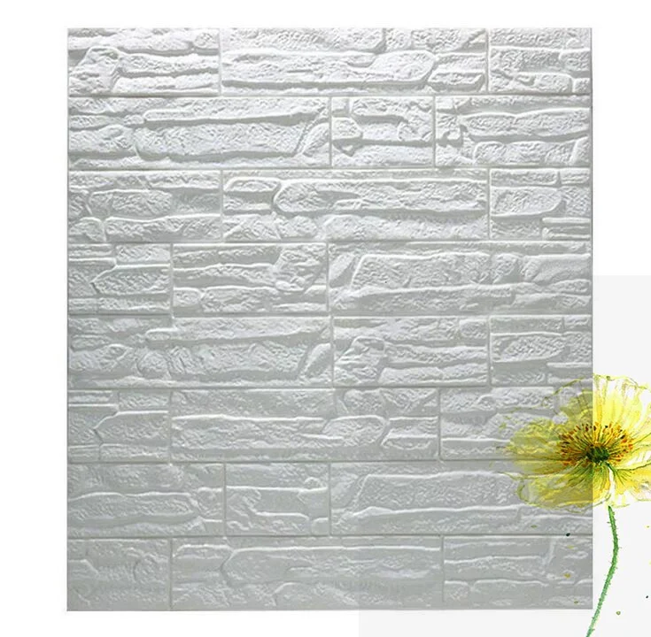 

Home Waterproof Foam Decoration Embossed Three3 D Bedroom Living Room DIY Adhesive Made home Wall Decals PE Stone Panels 70*77