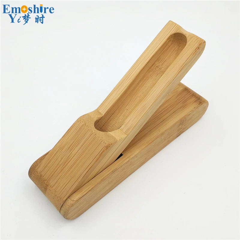 Emoshire Bamboo bamboo single folding bamboo pencil case custom bamboo pencil box natural true creative pencil case (1)
