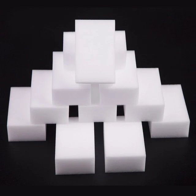 crazy price! 50pcs White Multifunction Magic Melamine Sponge Eraser Cleaner Cleaning Sponges Kitchen Bathroom Cleaning Cars