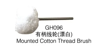 

free shipping 100pcsGH096 Mounted cotton wheel,Thread brush,jewelry polishing wheels,dental engraving Wheel jewelry rotary tools