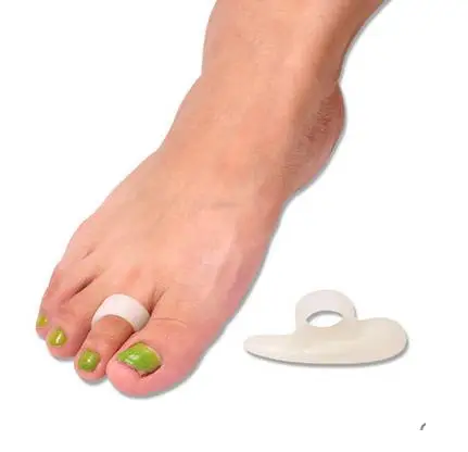 

1pair Toe straightener protector hallux valgus harm toe straightener silicone toe gel valgus pro separator