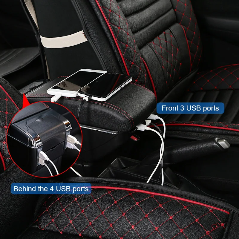 Для Toyota Yaris L Vios FS- подлокотник центральный магазин Содержание коробка для хранения с подстаканником пепельница ABS кожаный аксессуар