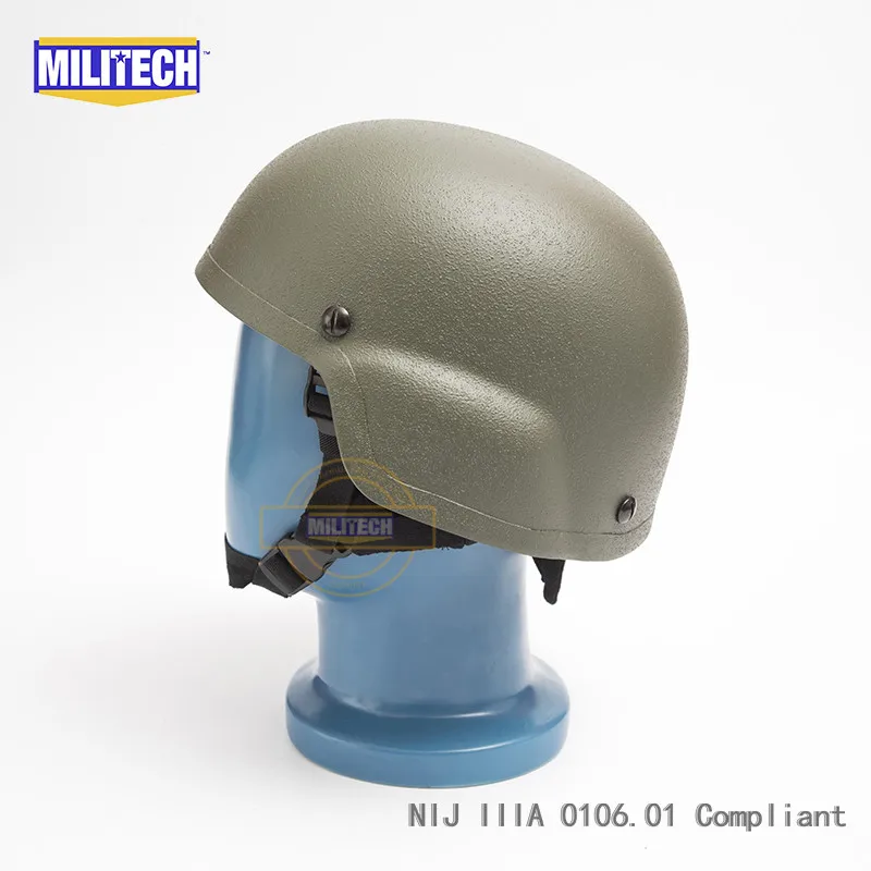 Пуленепробиваемый шлем MILITECH OD NIJ IIIA 3A MICH арамидный ACH пуленепробиваемый Mitch 2000 с