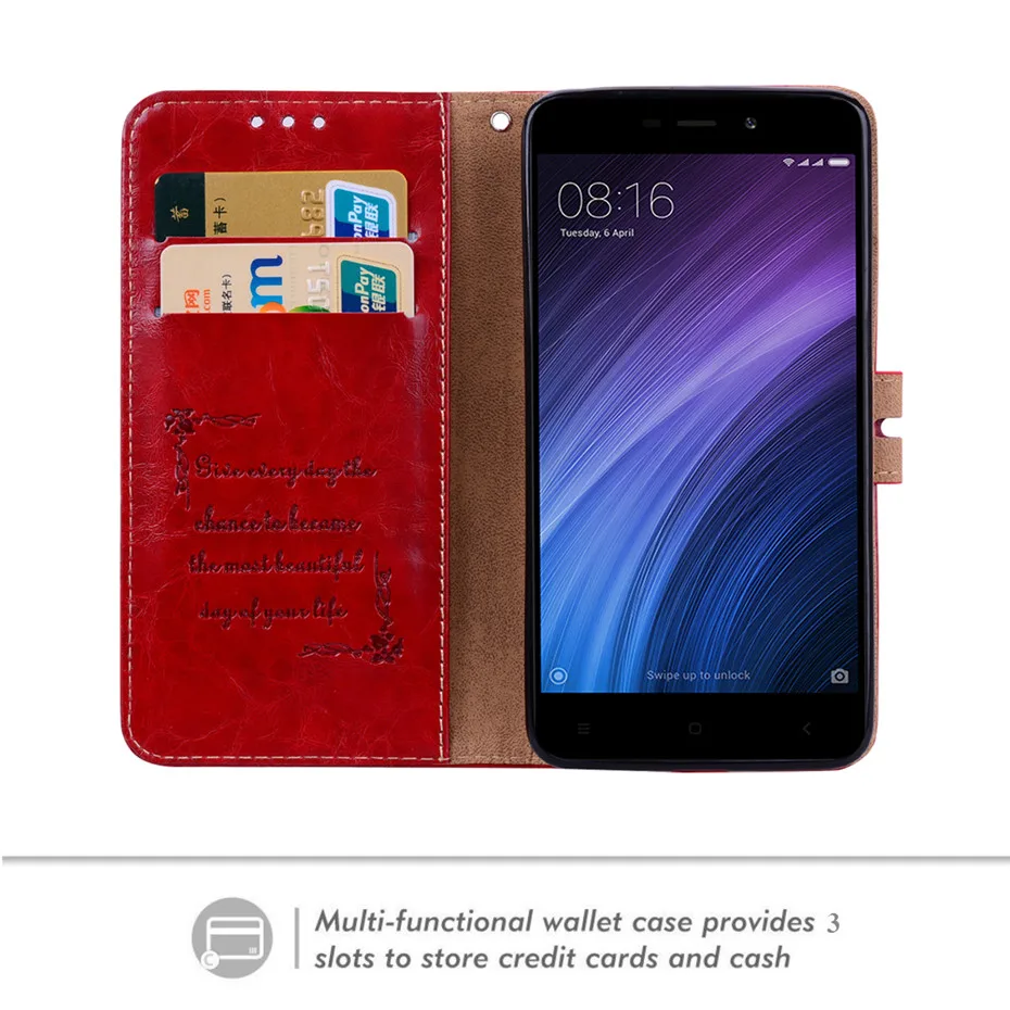 MOUSEMI Redmi 4X Case For Xiaomi Redmi Note 4X Flip Phone Cases For Man Leather Wallet Cover For Redmi Note 4 Global 4A 4X Case  (6)