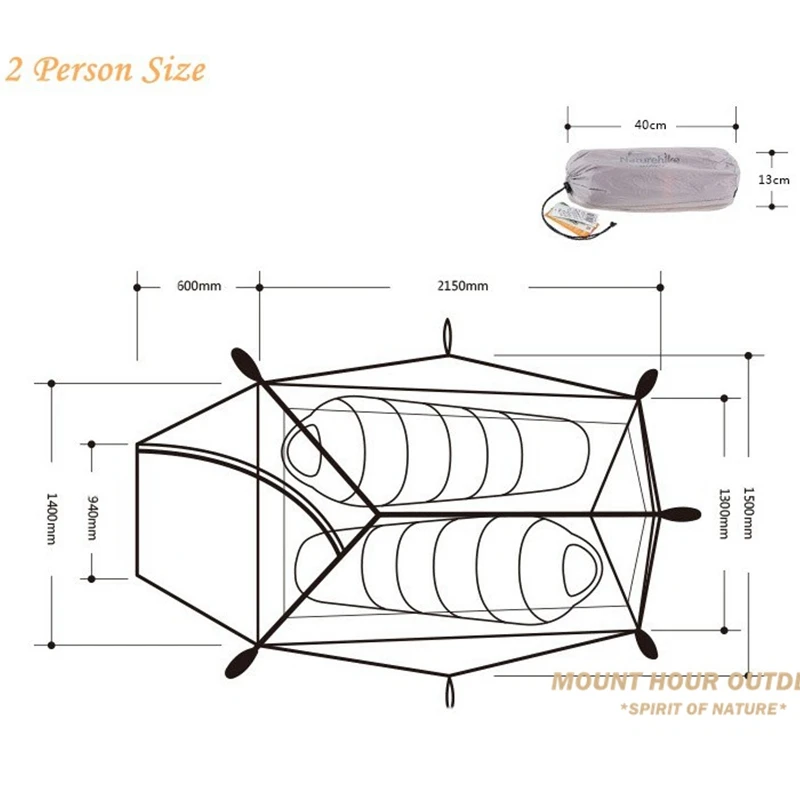 1,47 кг Naturehike Carpas палатка для кемпинга со снежными юбками 20D силиконовый Сверхлегкий двухслойный алюминиевый стержень для 2 человек палатка для кемпинга