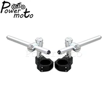 22 мм и 7/8 дюймов CNC Обработанные Алюминиевые Регулируемые зажимные ручки для Honda Kawasaki Suzuki BMW w/50 мм вилка руль