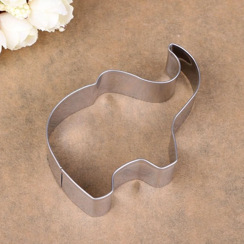 JX-LCLYL Stainless Steel Elephant Mould Cake Biscuit Cookie Cutter Mold DIY Baking Tool