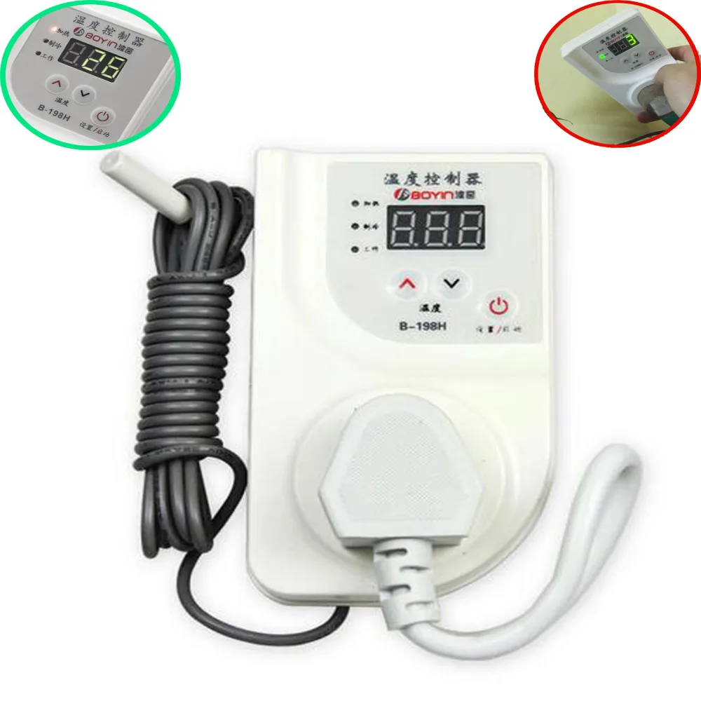Sensor Wired Relays Digital Temperature Controller Thermostat Heat