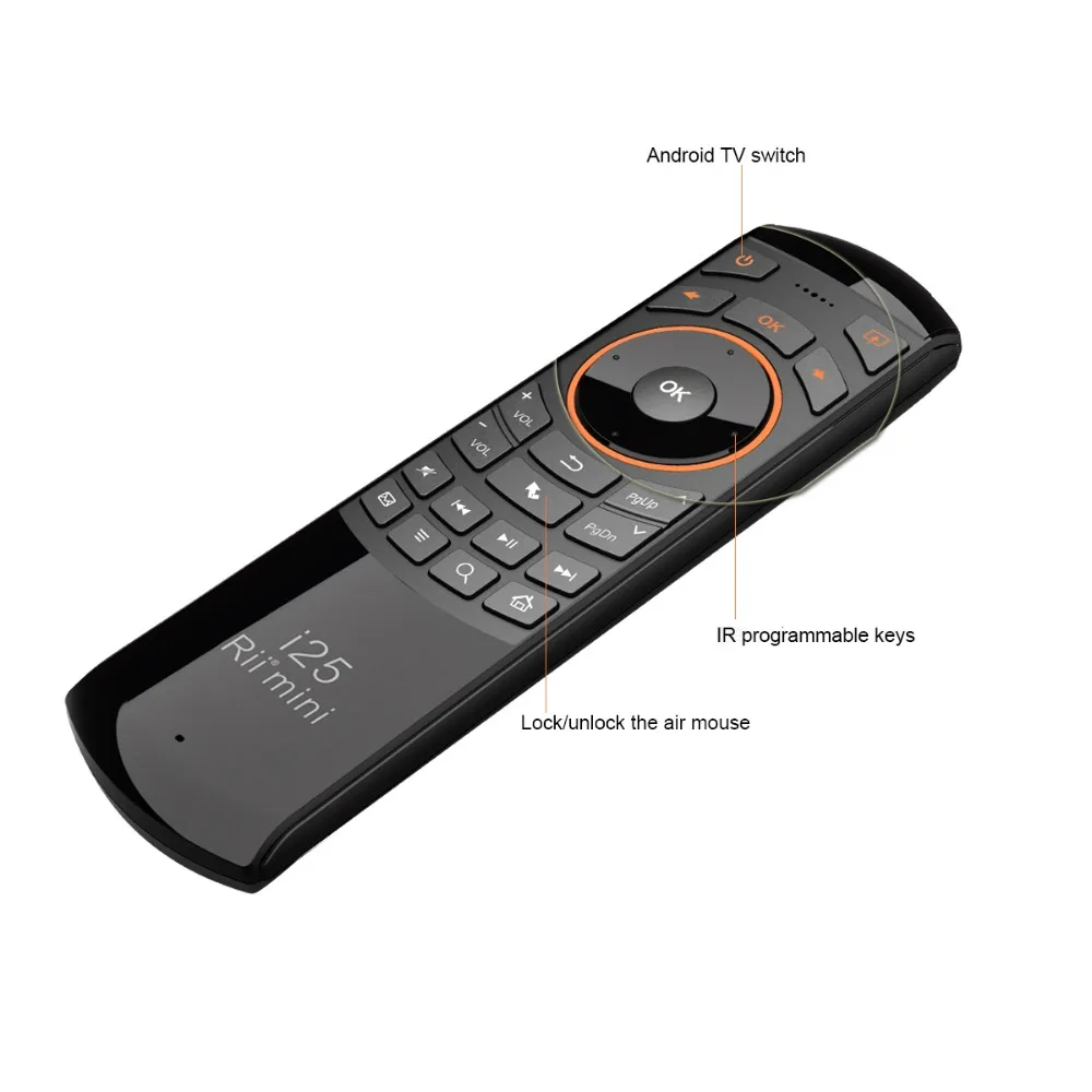 MINIX Rii mini i25 Russian Version Keyboard Remote USB Wireless Air Mouse for MINIX NEO U9-H Androi