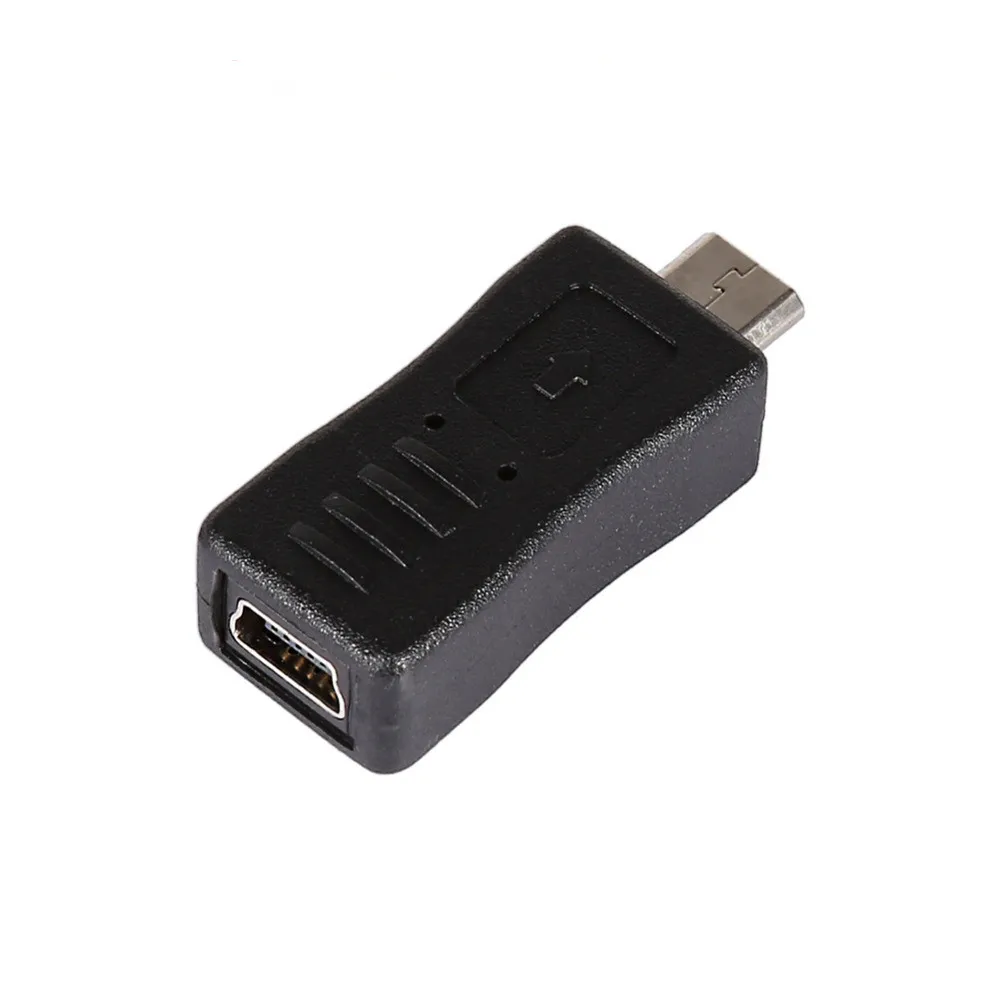 Micro USB мужчина к Mini USB Женский хост-адаптер соединитель конвертер адаптер Черный