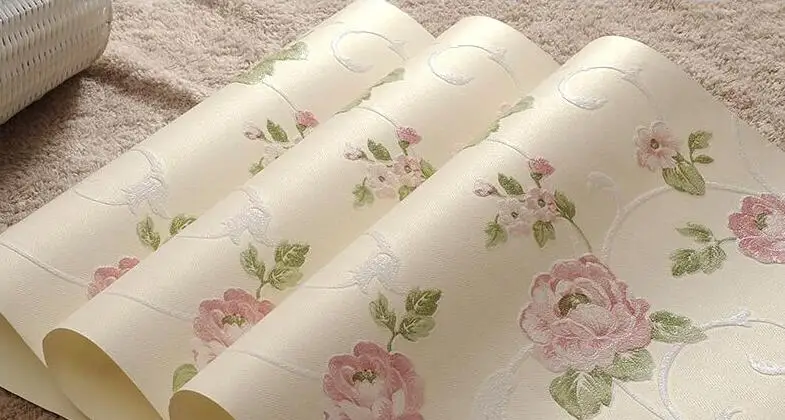 CL8903 Beibehang Papel де Parede Спальня обои теплых романтическая трехмерная Идиллическом крупные гостиная нетканые обои - Цвет: CL8903
