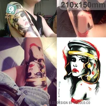 LC806/New 2015 Unique women design temporary tattoo of body waterproof large tattoo sticker big tatt book visionaries of tattoo