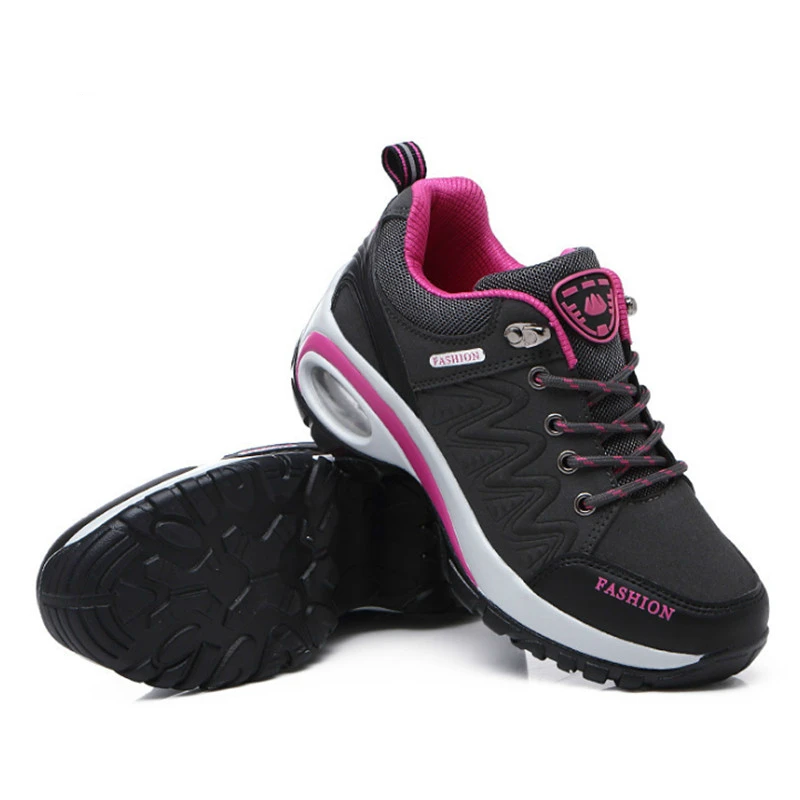 

2018 High quality Sneakers women casual shoes woman leather Flat shoes Air damping Outdoor arena Athletic zapatos mujer