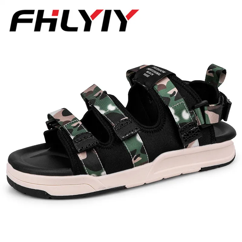 

Men Peep-Toe Rubber Sole Cross-Strap Hook-Loop Sandals Summer Casual PU Antiskid Outdoor Sandal Shoes Zapatos Hombre Flip Flops
