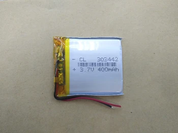

3.7v li po li-ion batteries 3 7 v Packet 3.7V polymer lithium battery 303442 400mah