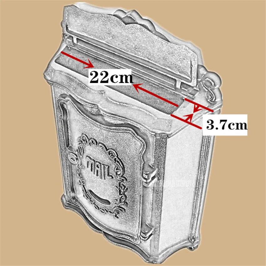 Винтажный Ретро ящик для почты из алюминиевого сплава, ящик для почтовых ящиков с металлическими буквами, ящик настенный почтовый ящик для дома, сада, двора