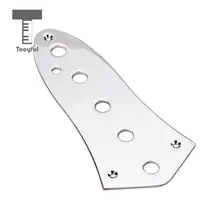 Tooyful аксессуары для гитары 1 шт. сталь Новинка 5 отверстий хром винтажные контрольные пластины для стандартного размера джаз бас гитара Музыка Замена