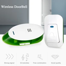 Водонепроницаемый Домашний Беспроводной дверной звонок 150 м дальний пульт дистанционного управления электронный дверной звонок с 32 музыкой