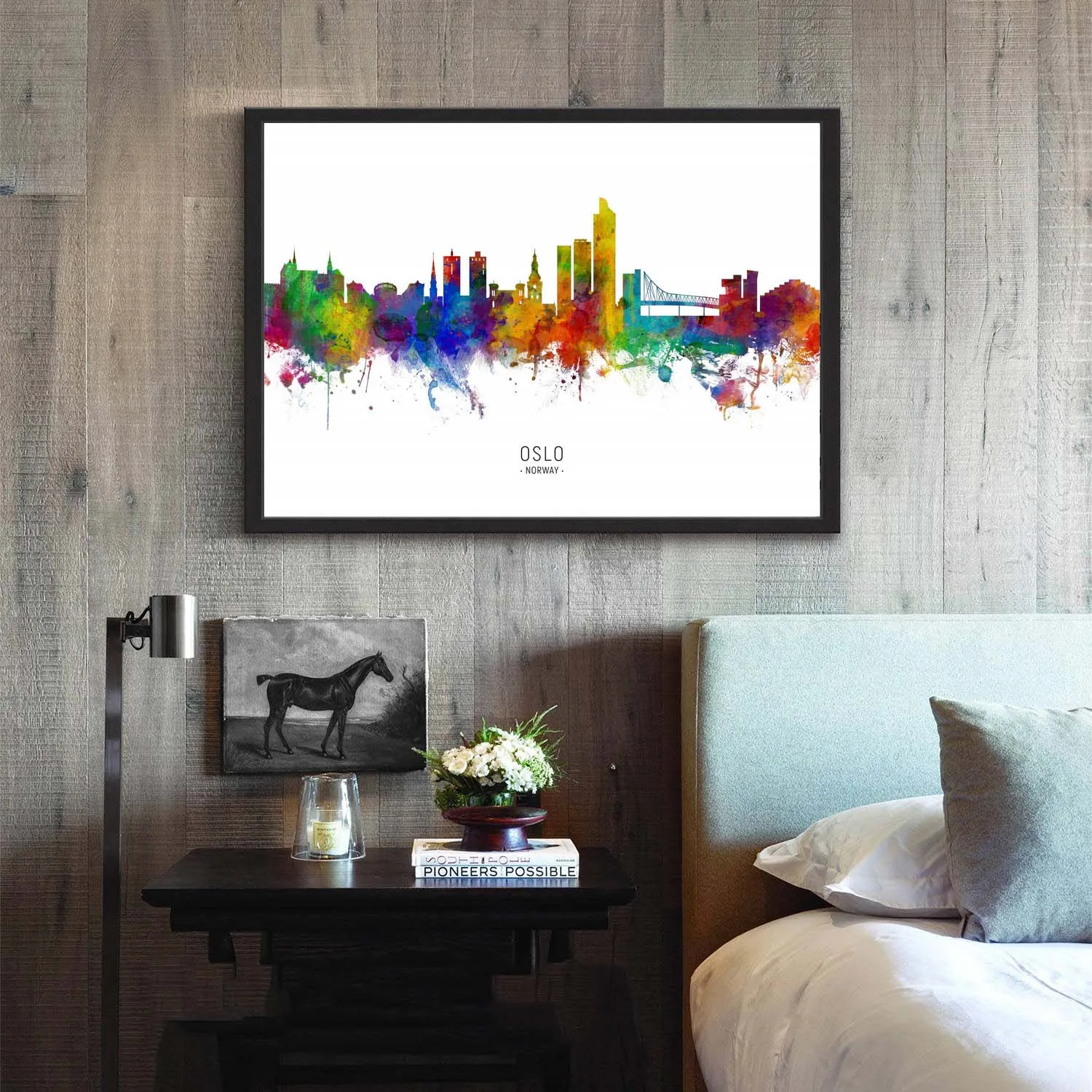 

Oslo Norway Landscape Map Posters No Frame