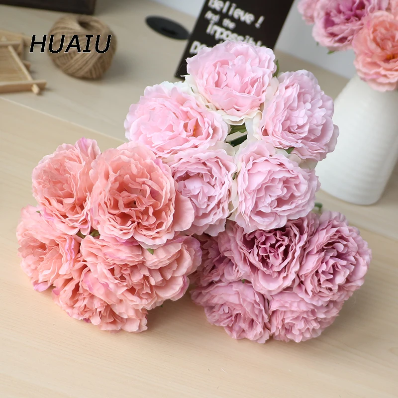 5 heads/ bouquet Peony Artificial flowers Home Decor Silk Fake Flower Peonies artificial flowers for Wedding DIY decoration 5 heads/ bouquet Peony Artificial flowers Home Decor Silk Fake Flower Peonies artificial flowers for Wedding DIY decoration