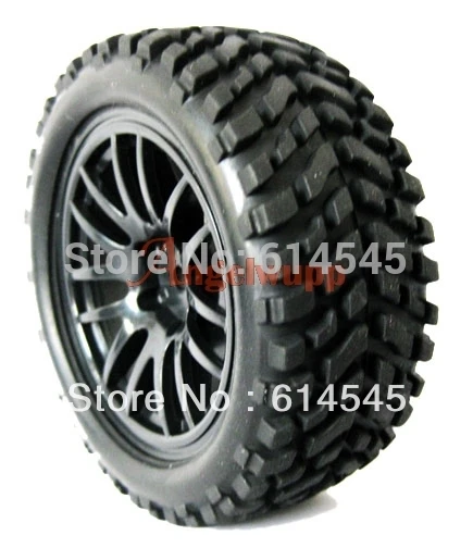 Special Offers 4PCS RC Pull Rally 1/10 Car On Road 1/16 Off-Road Wheel Rim & Tyres Tires 9062-7004