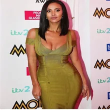2016 neue mode top qualität olive orange ausgeschnitten verbandkleid winter sexy abendgesellschaft bodycon kleider aa-1008