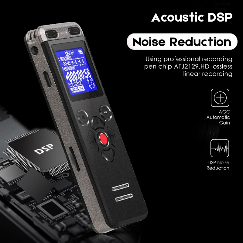 

Dictaphone Professional Digital Voice Recorder Mini Registrar Hidden Sound Recorder Microphone Support Telephone Recording U36