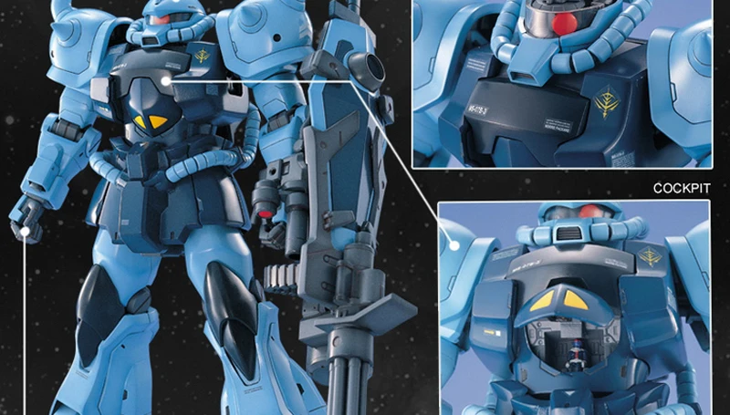 BANDAI MG 1/100 MS-07B-3 Gouf Custom Mobile Suit Gundam Effects фигурка модель модификация