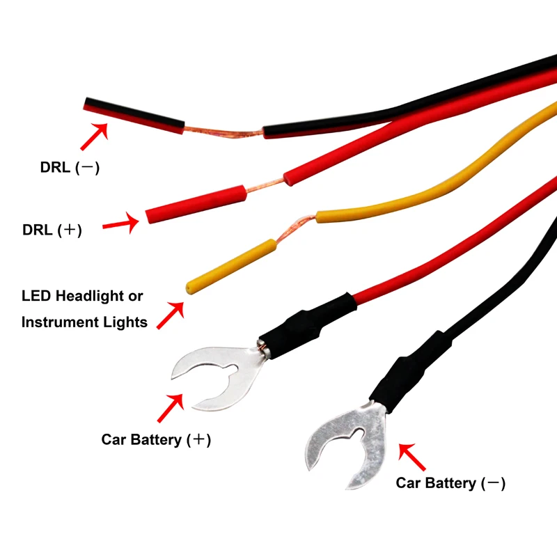 Автомобильный светодиодный светильник дневного света DRL контроллер авто реле жгута диммер ВКЛ/ВЫКЛ 12-18 в противотуманный светильник контроллер