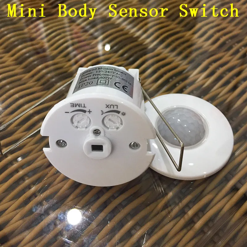 AC 110-240V 360 Degree Mini Adjustable pir motion sensor module PIR Infrared Body Motion Sensor Detector Lamp Light Switch GS08M (2)