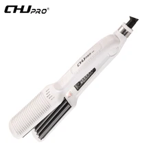 CHJ Best Quality Electric Wave Hair Straightener Straightening Corrugated Iron Hair Crimper Corn Plate Styling Tools hair country 2 in 1 hair straightener flat iron electronic straightening corrugated curling crimper corn plate styling tools