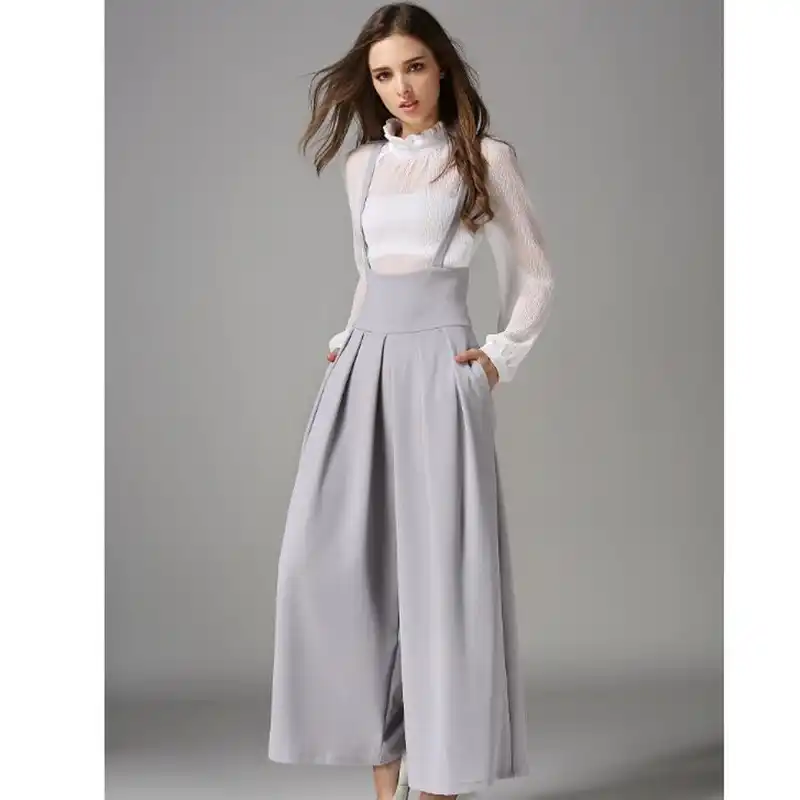 high waisted pants suspenders