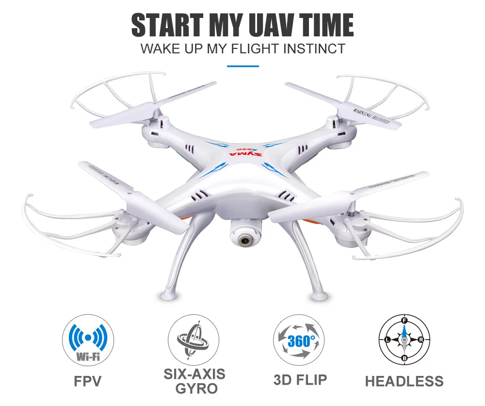 SYMA официальный X5SW Дроны с камерой HD WiFi FPV передача в реальном времени RC вертолет Квадрокоптер RC Дрон с дополнительной батареей