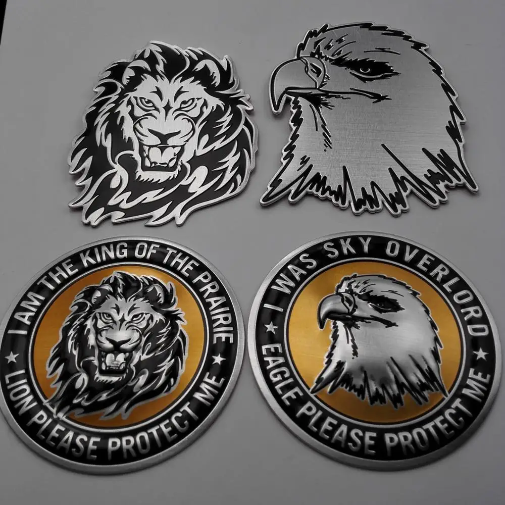 Metal car stickers funny scratches block For Toyota RAV4 Corolla