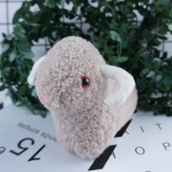 

Sheep Key Chain Real Fur Big Key Ring sheepskin Cute bag Car pompom 2018 Fashion