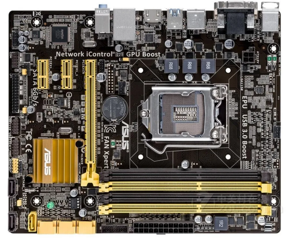 Placa mãe asus B85M G mainboard ddr3