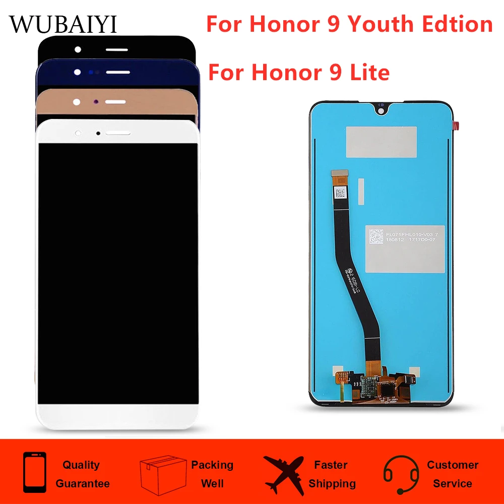5 65 дюймовый ЖК-дисплей Замена для Huawei Honor 9 lite кодирующий преобразователь