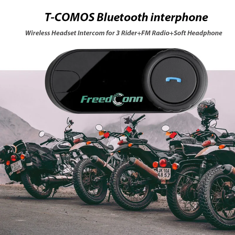 Мотоциклетный шлем беспроводные наушники bluetooth водонепроницаемый Freedconn T COM VB
