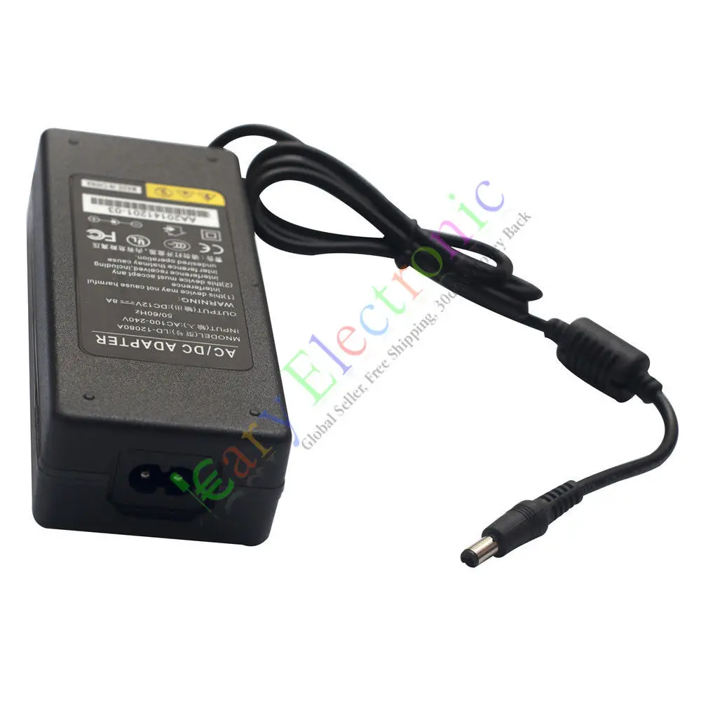 Pаспродажа Оптом и в розницу 1 шт. 12 В 8a 96 Вт AC DC адаптер питания Зарядное устройство переключатель Трансформатор светодиодные полосы бесплатная достав...